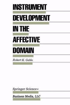 Paperback Instrument Development in the Affective Domain Book