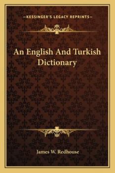 Paperback An English And Turkish Dictionary Book