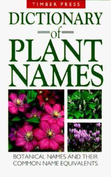 Hardcover Dictionary of Plant Names: Botanical Names and Their Common Name Equivalents Book