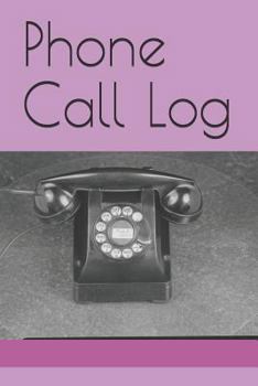 Paperback Phone Call Log Book