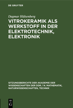Hardcover Vitrokeramik ALS Werkstoff in Der Elektrotechnik, Elektronik [German] Book