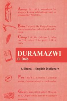 Paperback Duramazwi: A Shona - English Dictionary Book