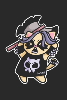 Heavy Metal Cat Notebook: Graph Paper Journal 6x9 - 120 Pages