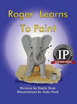 Hardcover Roger Learns To Paint [Large Print] Book