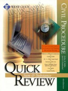 Paperback Quick Review on Civil Procedure Book