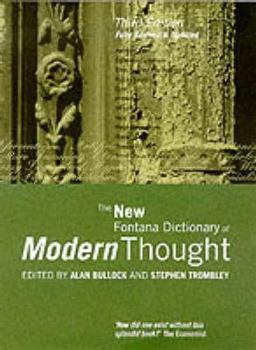 Paperback The New Fontana Dictionary of Modern Thought Book