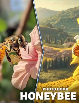 Paperback Honeybee Photo Book: Explore 40 Stunning Images Celebrating Nature's Essential Pollinator, Perfect For All Ages Book