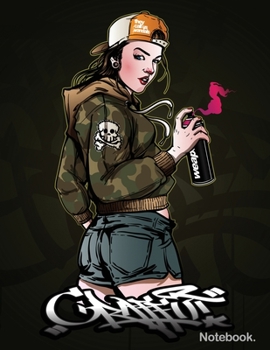Paperback Composition Notebook Graffiti cover style for girls: Paperback Notebook College ruled Large A4 (8.5" x 11"), 100 Pages Book
