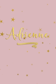 Adrienne: Personalized Journal to Write In | Rose Gold Line Journal