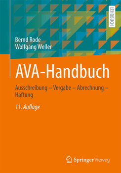 Paperback Ava-Handbuch: Ausschreibung - Vergabe - Abrechnung - Haftung [German] Book