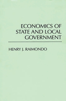 Hardcover Economics of State and Local Government Book