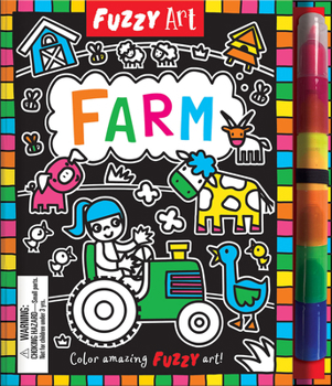 Hardcover Fuzzy Art Farm Book