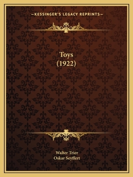 Paperback Toys (1922) Book