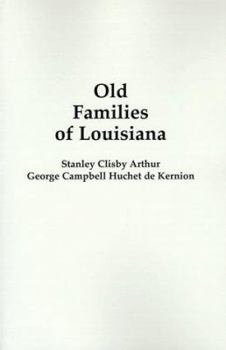 Paperback Old Families of Louisiana Book