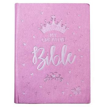 Hardcover ESV My Creative Bible for Girls Faux Leather Hc, Pink Glitter Book