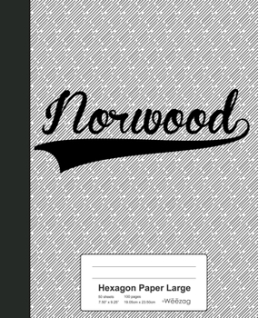 Paperback Hexagon Paper Large: NORWOOD Notebook Book