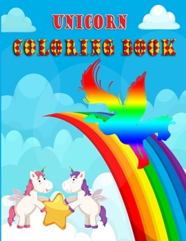 Unicorn coloring book forkids: 50 unique unicorn design coloring book for kids-children coloring book large size(8.5x11)