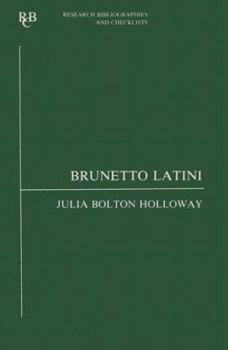 Paperback Brunetto Latini: An Analytic Bibliography Book