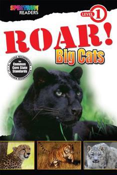 Paperback Roar! Big Cats Book