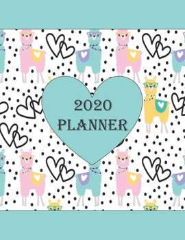 Paperback 2020 Planner: One year dated planner for 2020 LLama Book