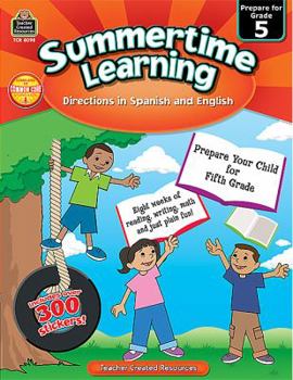 Paperback Summertime Learning Grd 5 - Spanish Directions Book