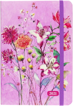Purple Wildflowers Weekly Planner 2021 Calendar