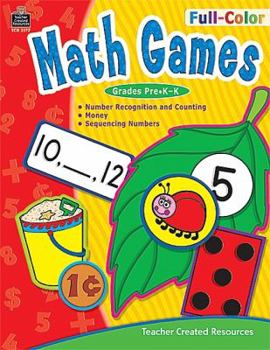 Paperback Full-Color Math Games Book