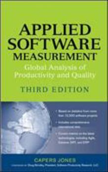 Hardcover Applied Software Measurement: Global Analysis of Productivity and Quality Book