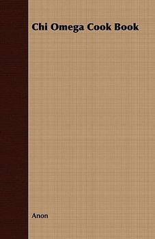 Paperback Chi Omega Cook Book