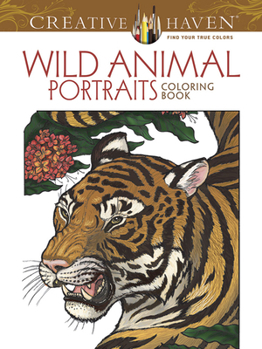 Paperback Creative Haven Wild Animal Portraits Coloring Book