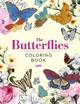 Hardcover The Butterflies Coloring Book: Hardback Gift Edition Book