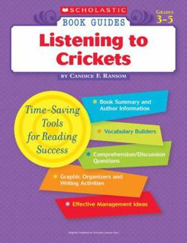 Paperback Scholastic Book Guides: Listening to Crickets Book