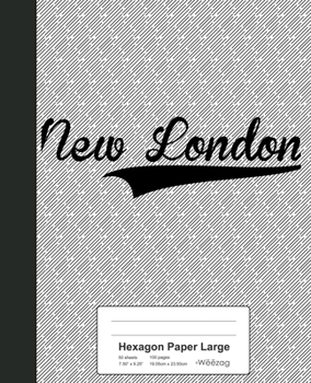Paperback Hexagon Paper Large: NEW LONDON Notebook Book