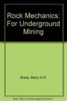Paperback Rock Mechanics:For Underground Mining Book