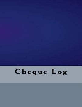 Paperback Cheque Log Book