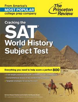 Paperback Cracking the SAT World History Subject Test Book