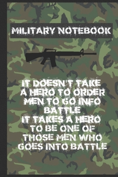Military notebook: For School and Notes, Gifts, For Man and Military Fans, 6" x 9" 120 Pages lined