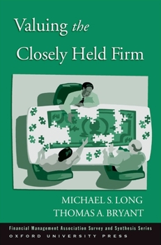 Hardcover Valuing the Closely Held Firm Book