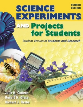 Paperback Science Experiments and Projects for Students: Student Version of Students and Research Book