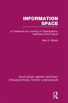 Paperback Information Space (Rle: Organizations) Book