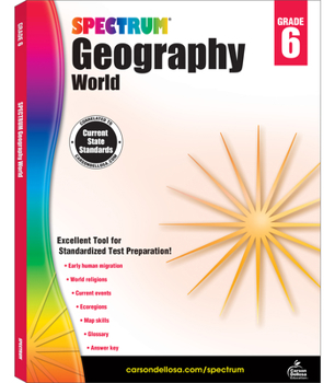 Paperback Spectrum Geography, Grade 6: World Volume 96 Book