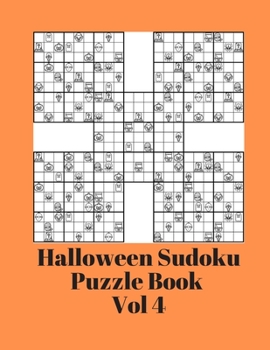 Paperback Halloween Sudoku Puzzle Book Volume 4: Hard Sudoku Puzzles For Seniors, Adults, Memory Loss [Large Print] Book