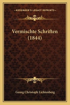 Paperback Vermischte Schriften (1844) [German] Book