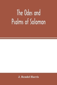 Paperback The Odes and Psalms of Solomon Book