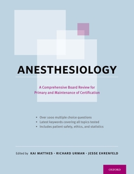 Paperback Anesthesiology: A Comprehensive Board Review for Primary and Maintenance of Certification Book