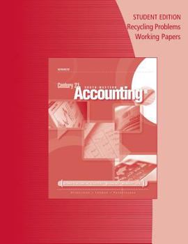 Paperback Recycling Problems Working Papers for Gilbertson/Lehman/Passalacqua/Ross' Century 21 Accounting: Advanced, 9th Book
