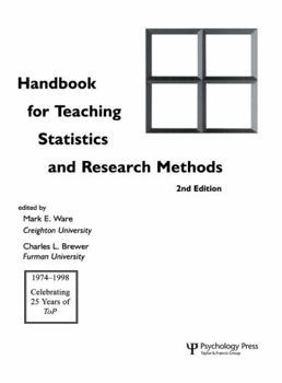 Paperback Handbook for Teaching Statistics and Research Methods Book