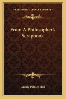 Paperback From A Philosopher's Scrapbook Book