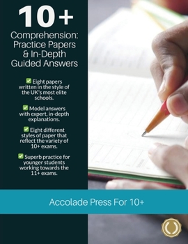 Paperback 10+ Comprehension: Practice Papers & In-Depth Guided Answers Book