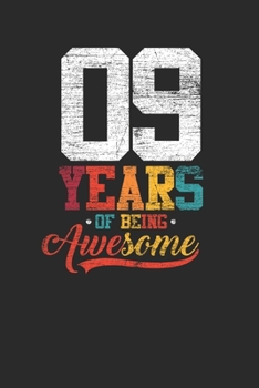 9 Years Of Being Awesome: Graph Paper Notebook – Awesome Birthday Gift Idea